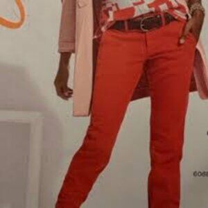 CAbi Coral Skinny Utility Jeans Size 8✨50% Off Bundles 3+